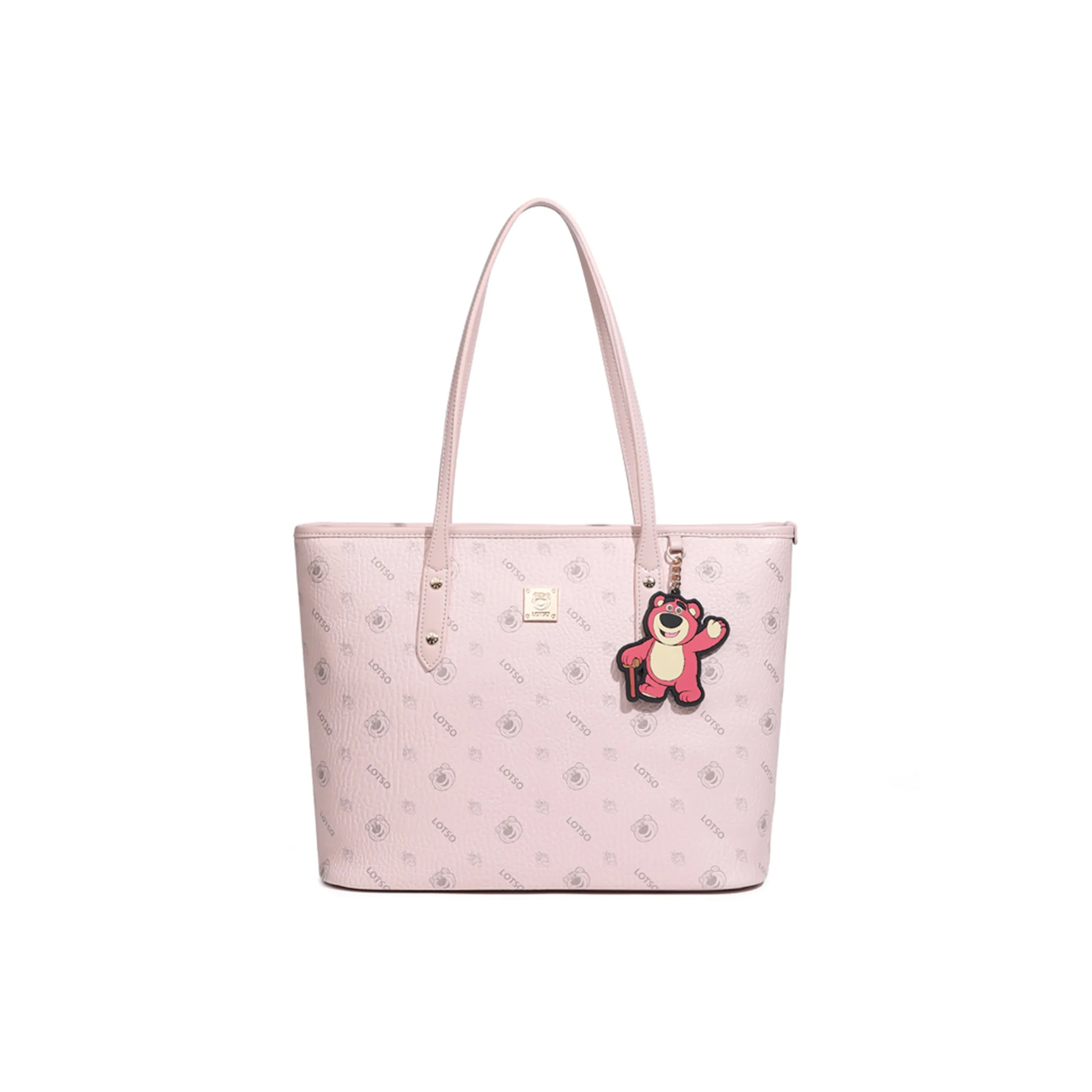 Disney Strawberry Bear Series PVC Tote Bag Shoulder Bag Women's Pink