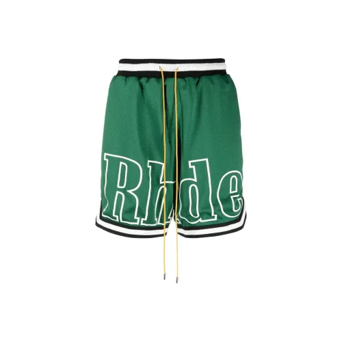 Rhude Зеленые Мужские Повседневные Шорты