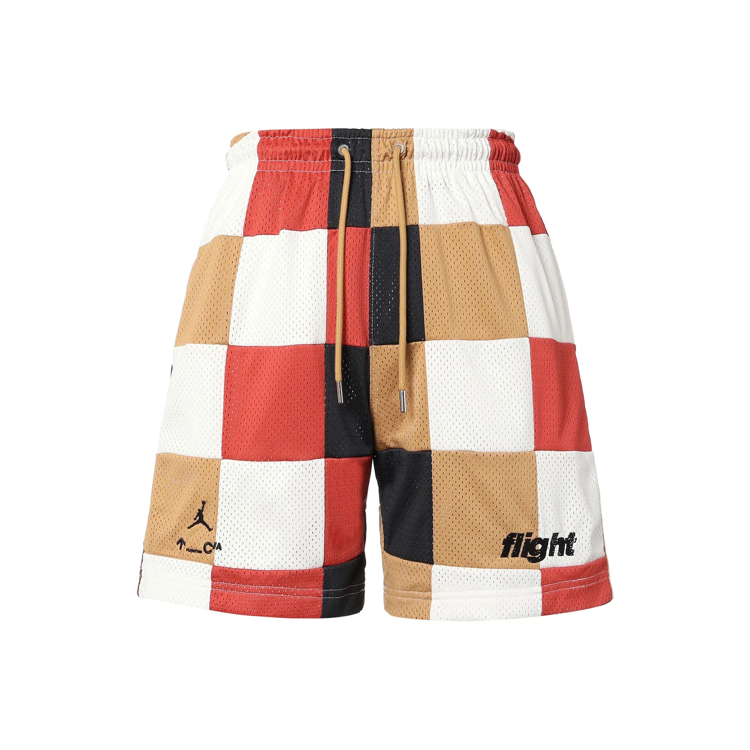 Jordan Casual Shorts Men's Red Clay Element Gold Multicolor