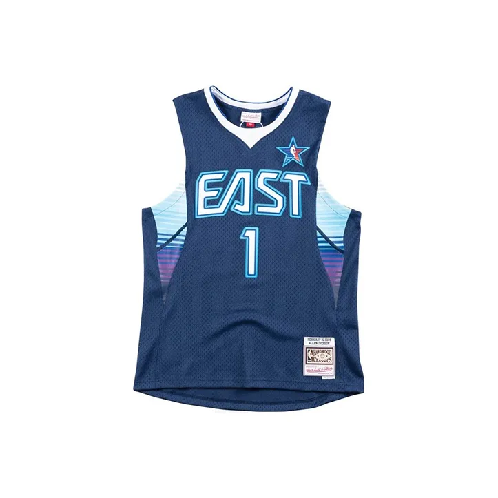 MITCHELL NESS Баскетбольная Джерси Унисекс Темно-синий