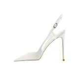새틴 에지 단추 화이트 10.5cm