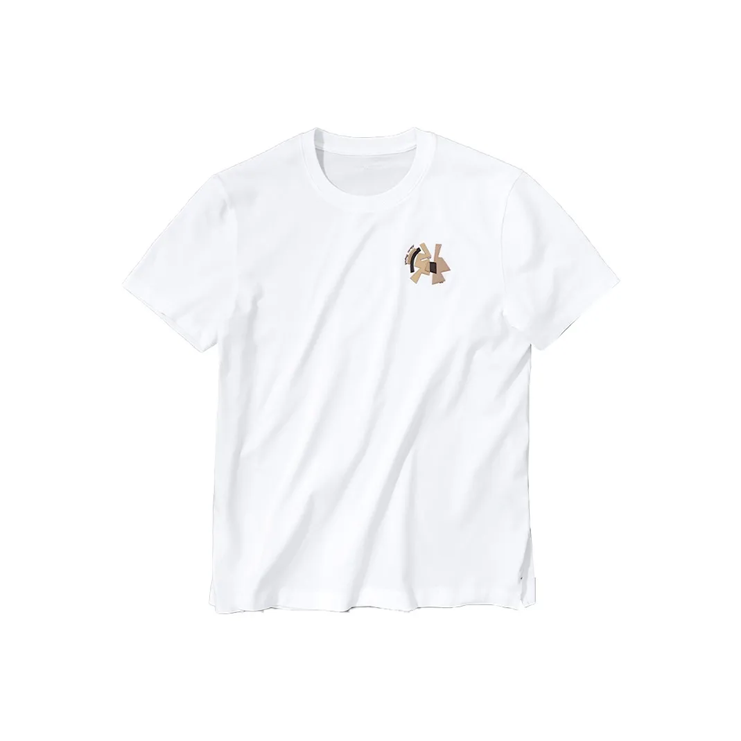 Mr.Bu Moon Белая Мужская T-Рубашка