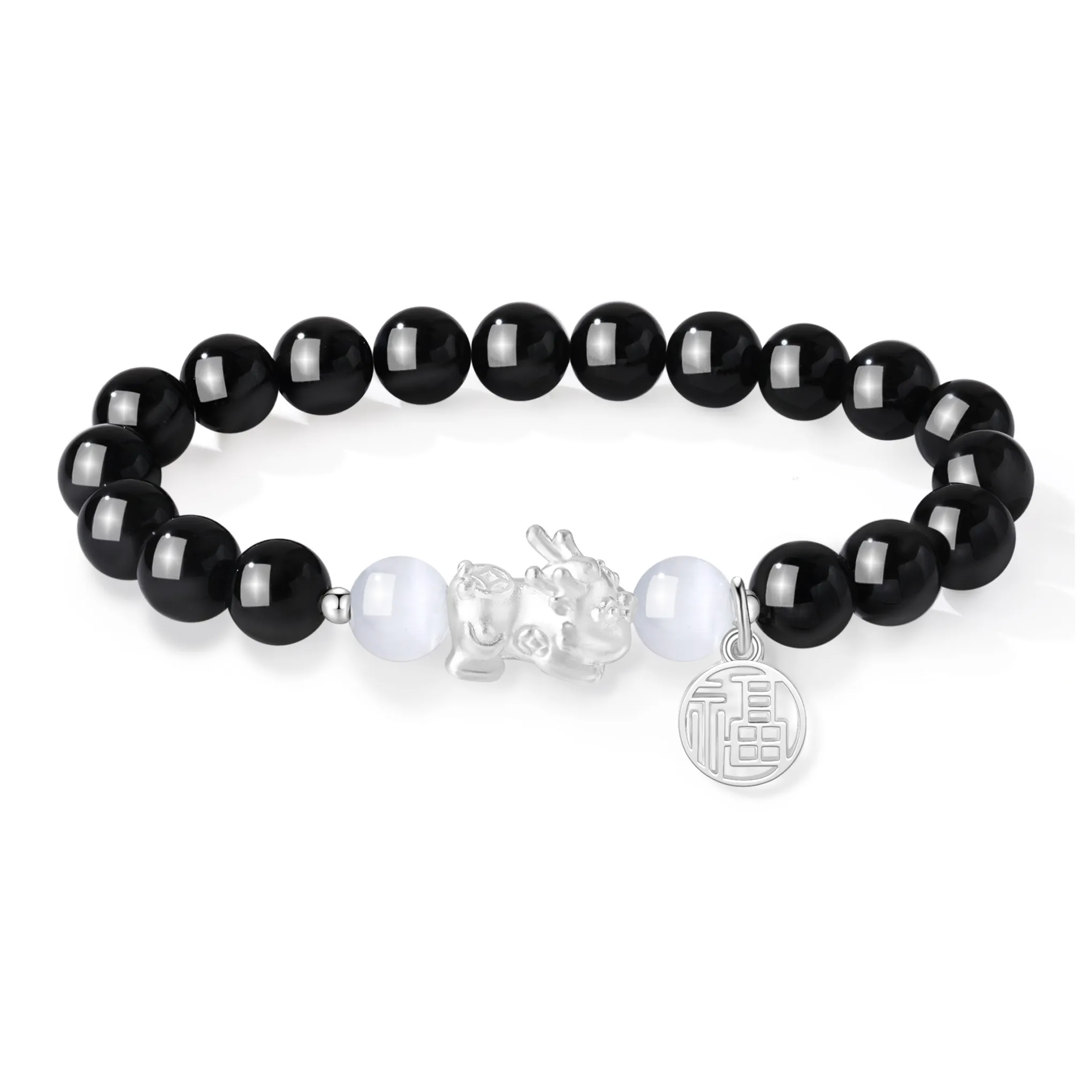 Lao Feng Xiang Glass Cat Eye Bracelets Unisex