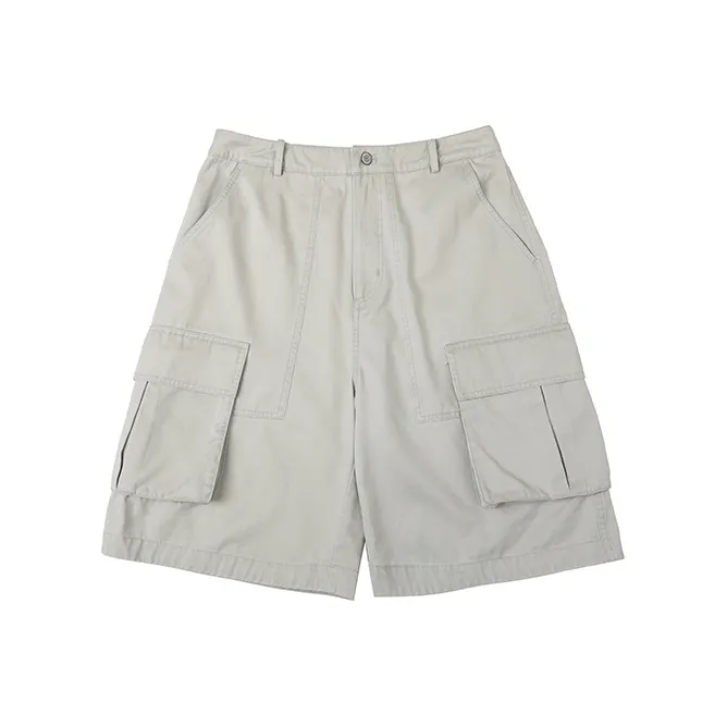 COUNTRY MOMENT Cargo Shorts Unisex Light Gray