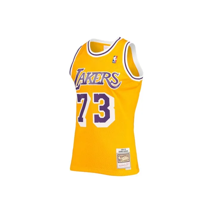 Mitchell & Ness Dennis Rodman Los Angeles Lakers 1998 99 Hardwood Classics Swingman Jersey