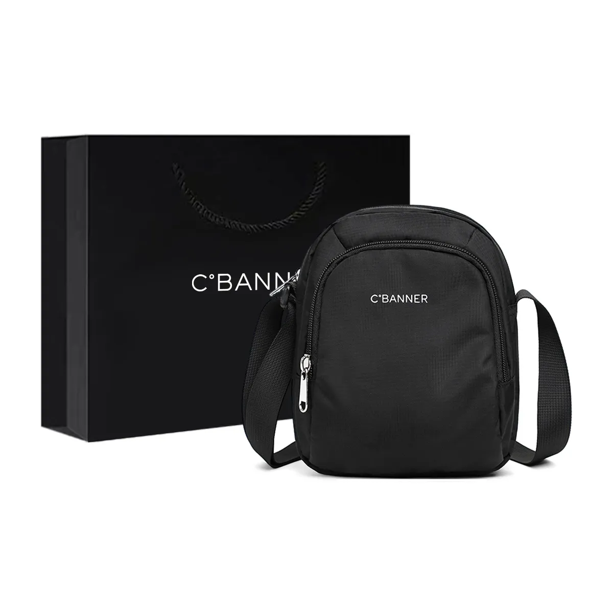 C°BANNER Сумка через плечо из ткани средний размер унисекс черный