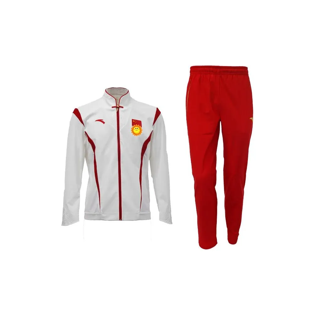 ANTA Повседневная Спортивная Одежда Унисекс Чисто Белый Классический Красный