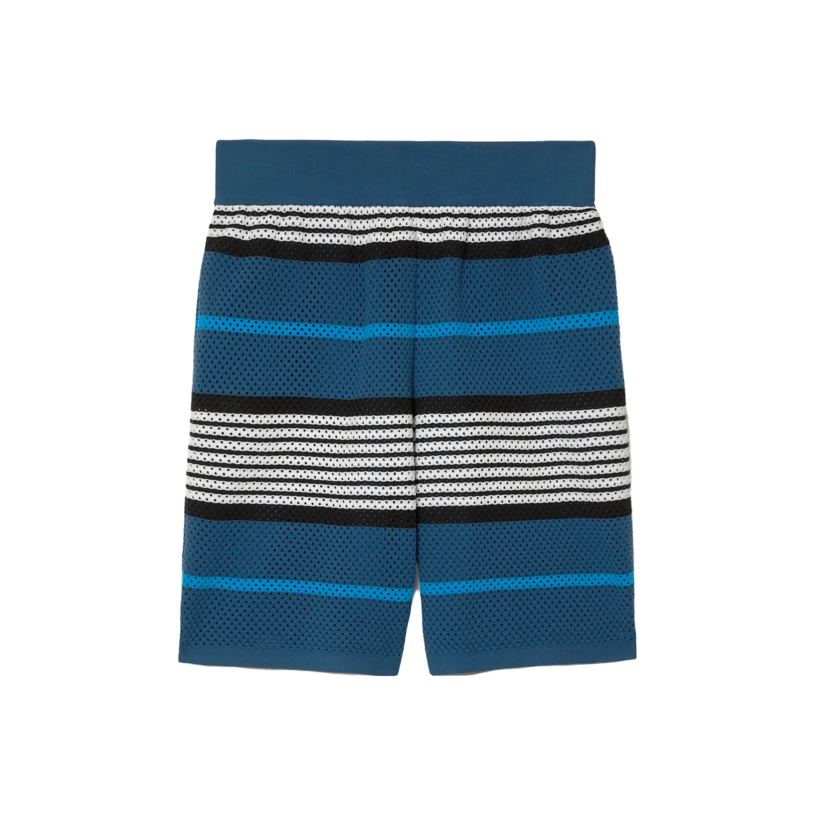 Burberry SS23 Men's Stripe Print Nylon Shorts Navy