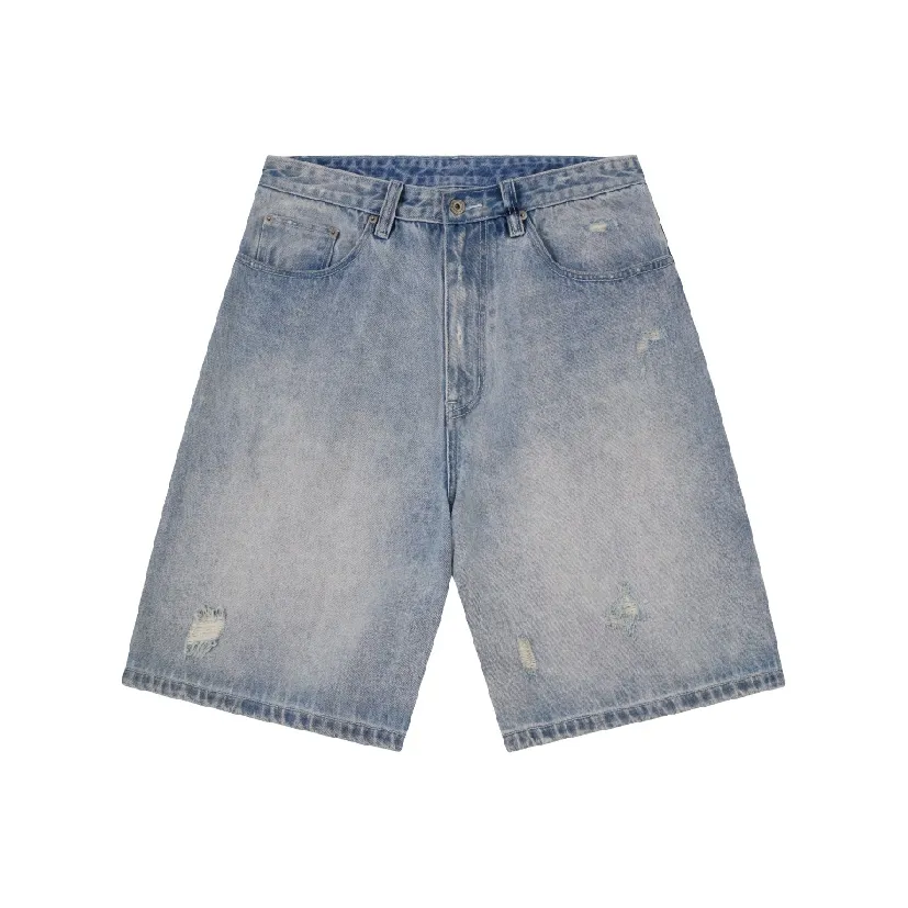BLANK PROGRAM Denim Shorts Unisex Denim Blue