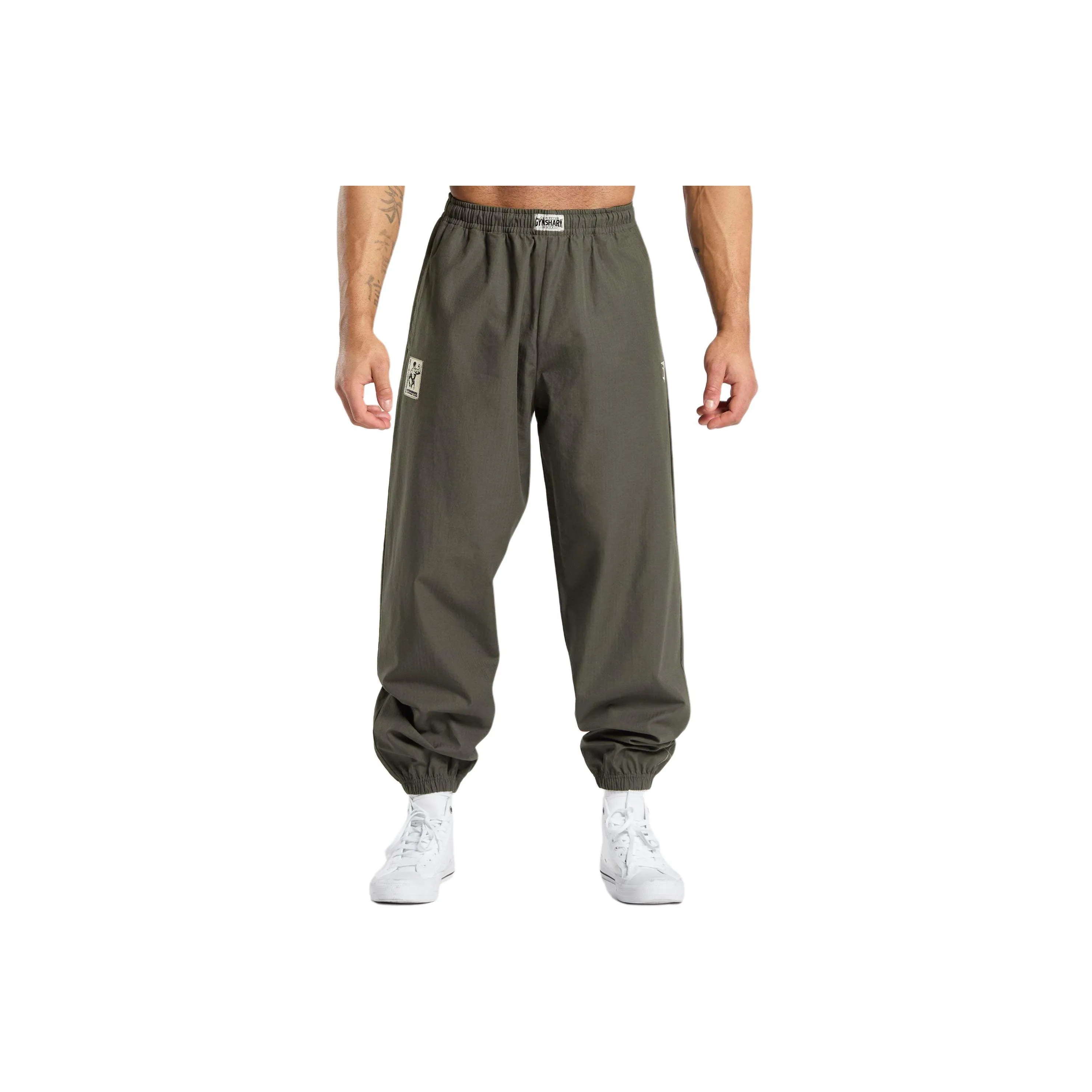 GYMSHARK PUMPER PANTS Casual Pants Men's Green