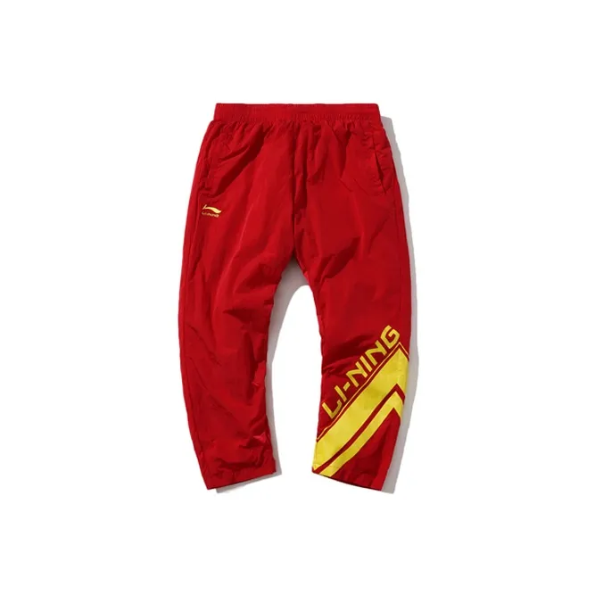 LiNing Paris Fashion Week Collection Sports Pants Men's Red
