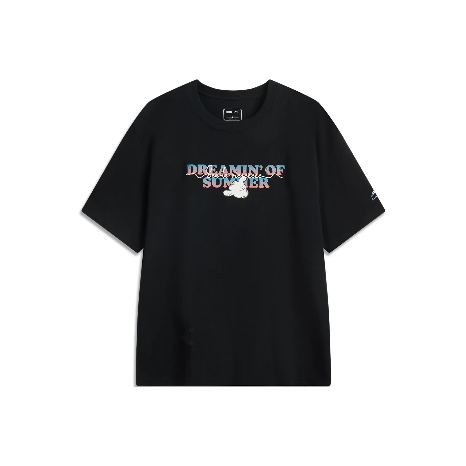 LiNing x Disney T-Shirt Унисекс Черный