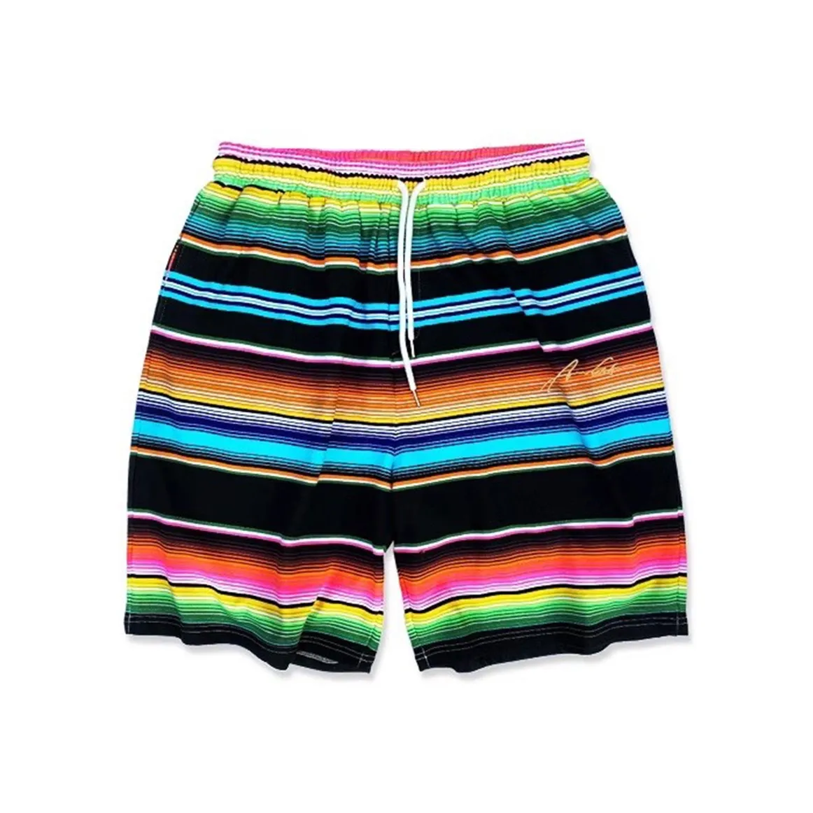 ACUSA JEANS Casual Shorts Men's Rainbow Stripes