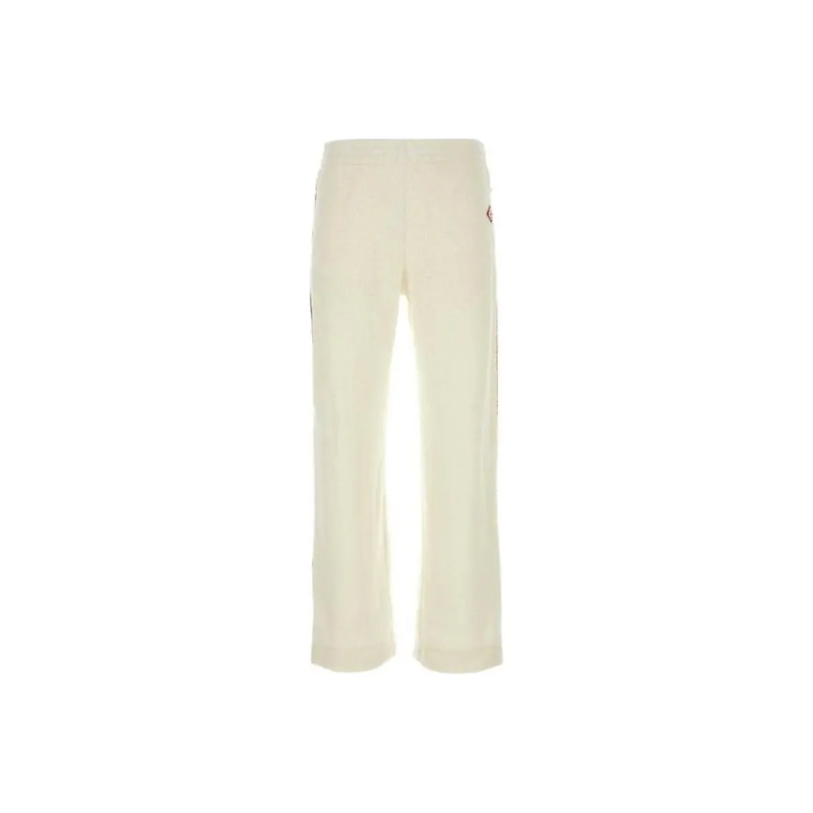 CASABLANCA Logo Patch Straight Leg Fleece Track Pants