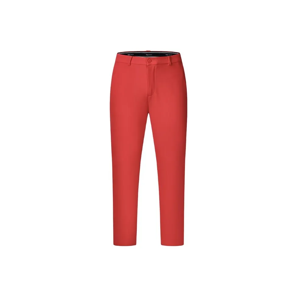 FILA Golf Series Casual Pants Men's Fluorescent Flame Red