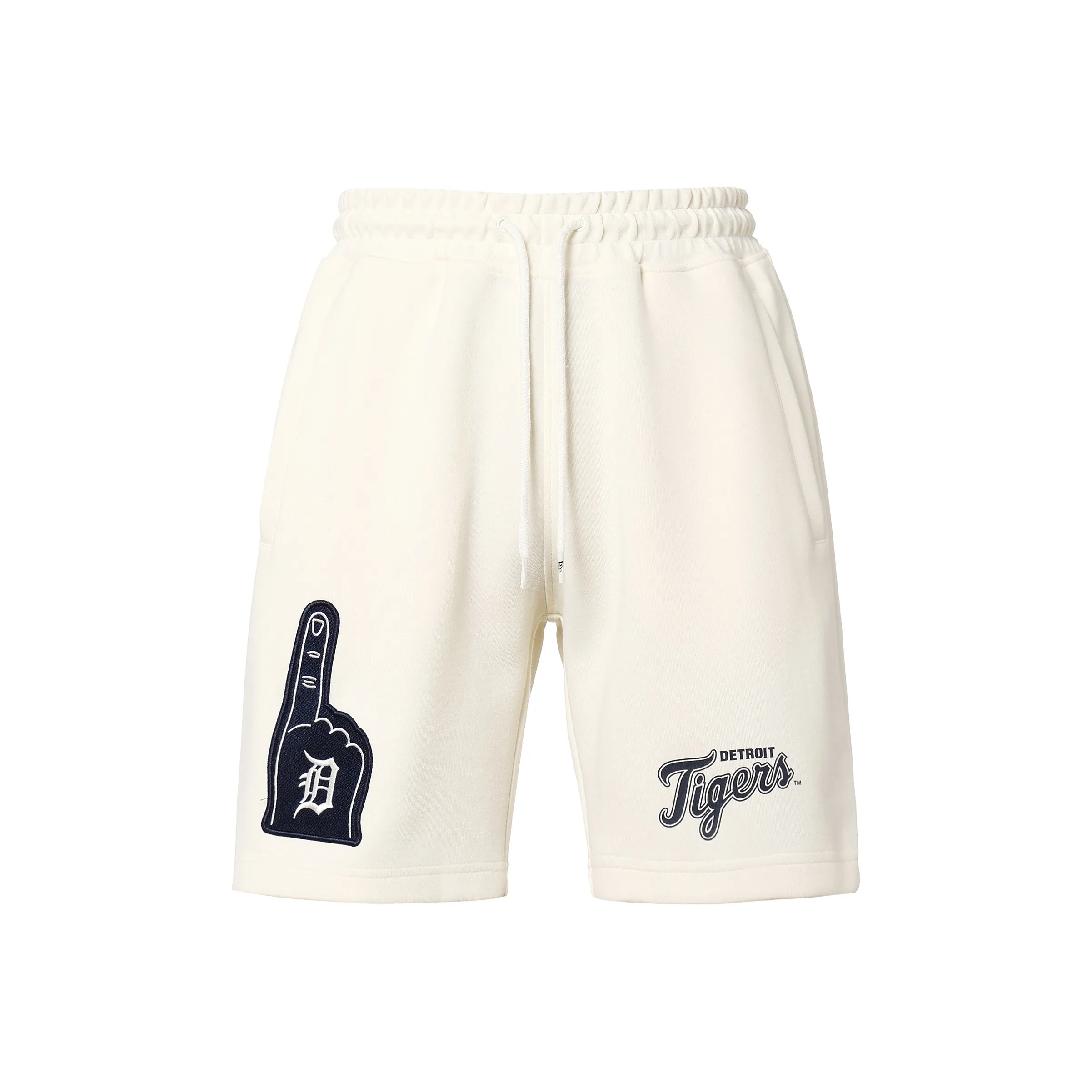 New Era Casual Shorts Unisex Ivory White