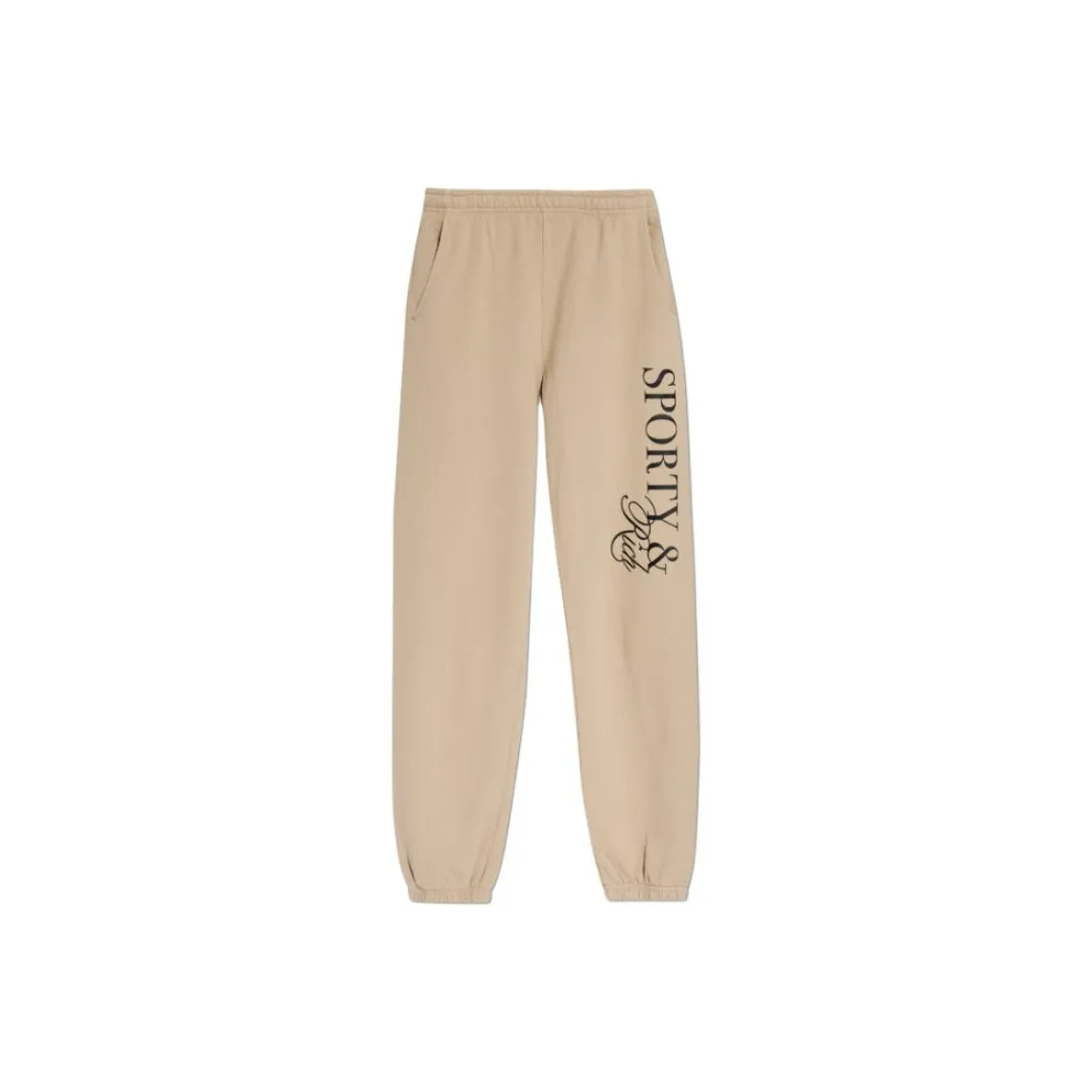 SPORTY & RICH Casual Pants Unisex Light Umber