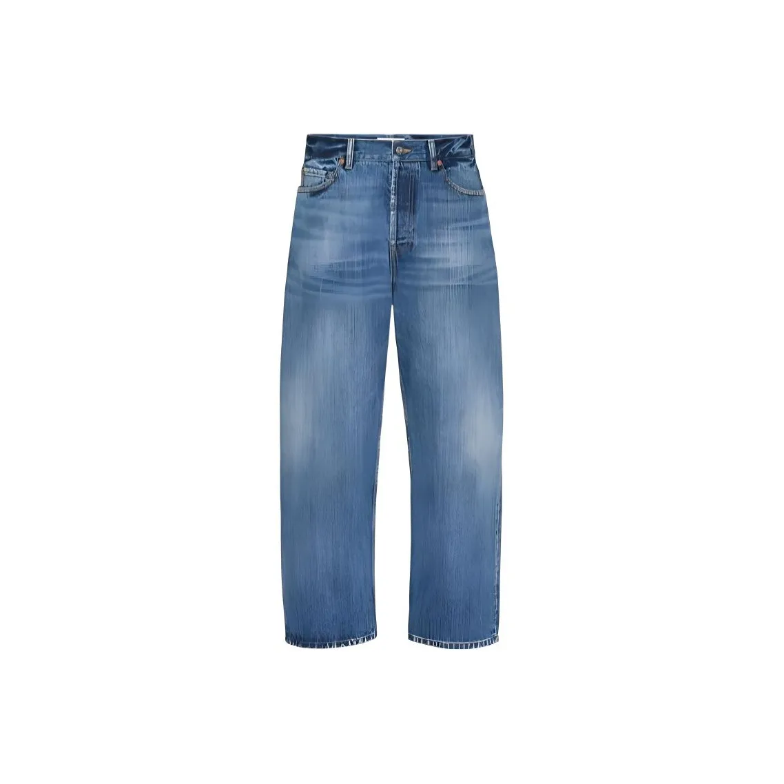 Valentino Logo Patch Cropped Jeans
