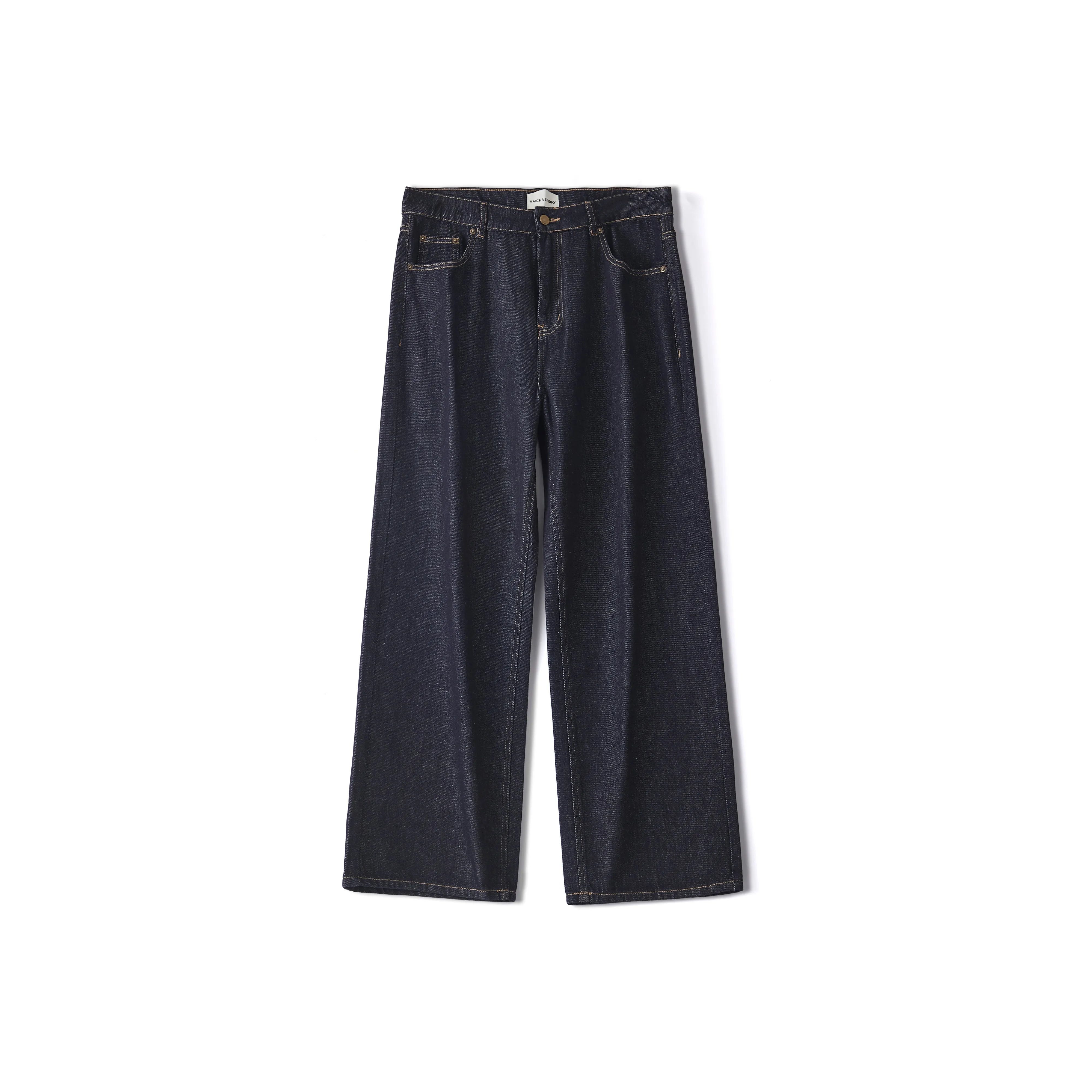 NAICHA STUDIO Джинсы Мужские Оригинальные Джинсовые Синий