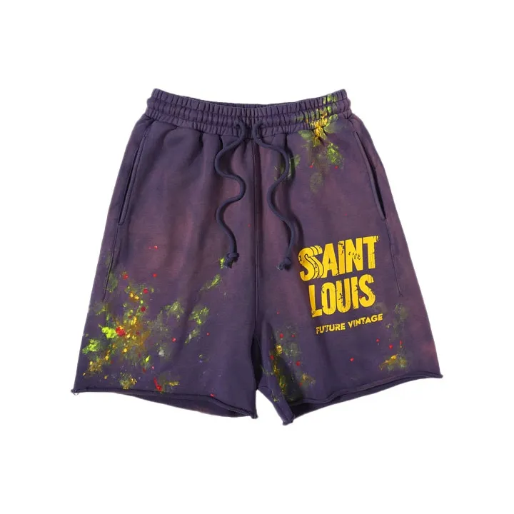 SSSAINT LOUIS Фиолетовые Унисекс Повседневные шорты