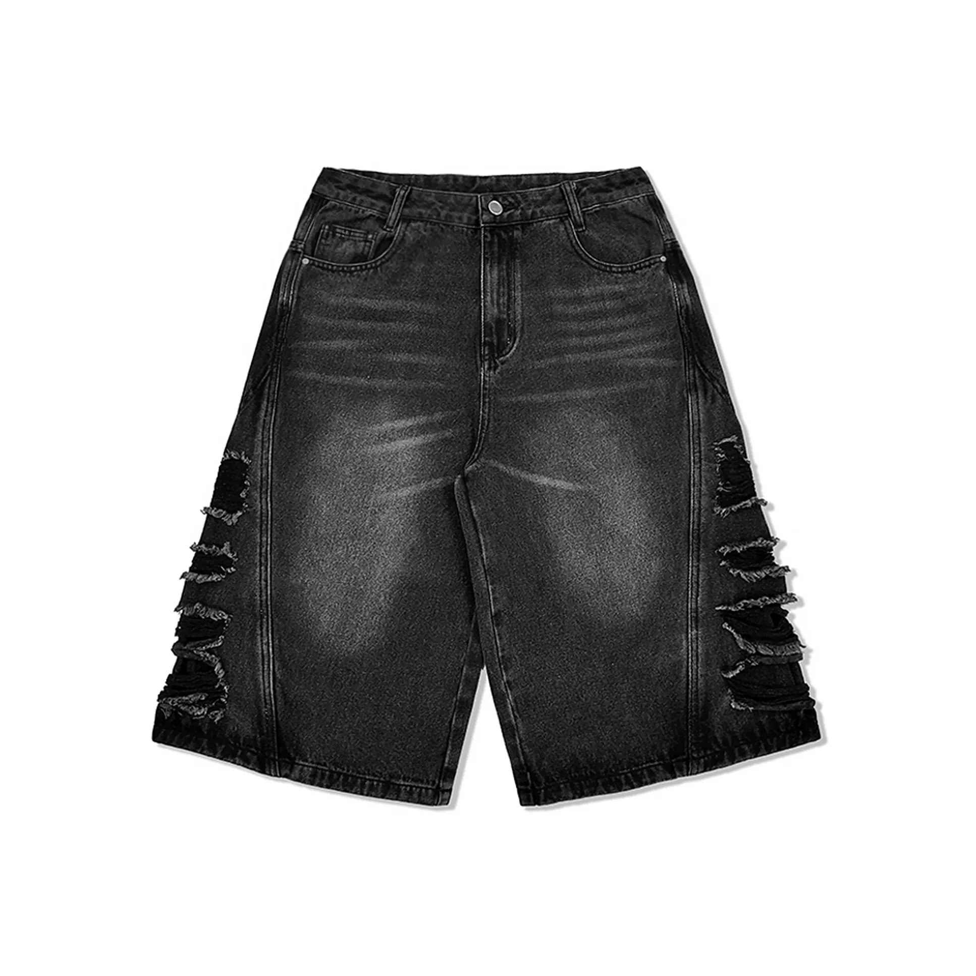 Gestreiftes Sakko und Shorts Nude