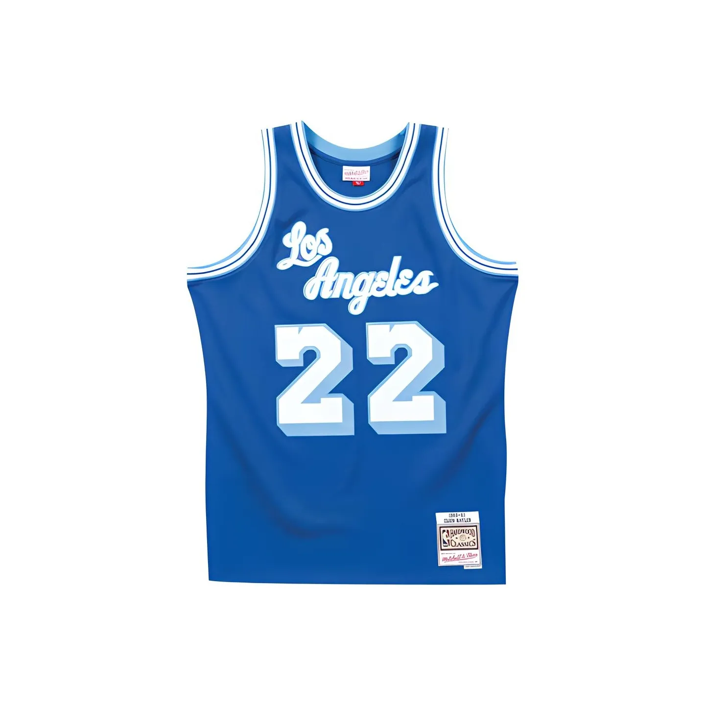 Mitchell Ness Синий Мужская баскетбольная футболка