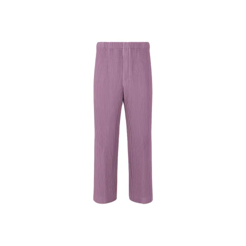 Homme Plissé Issey Miyake Фиолетовые Мужские Повседневные Брюки
