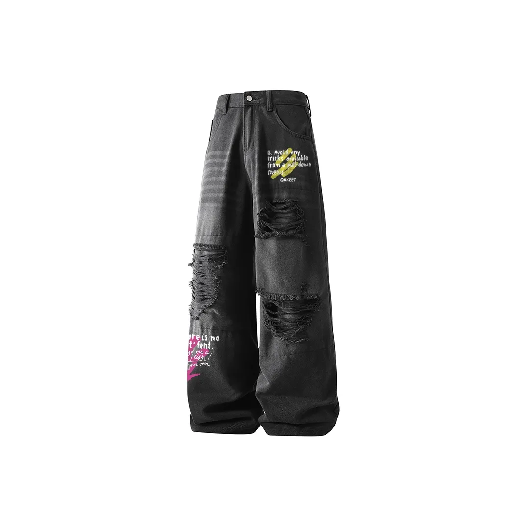 Qnxeey Jeans Unisex