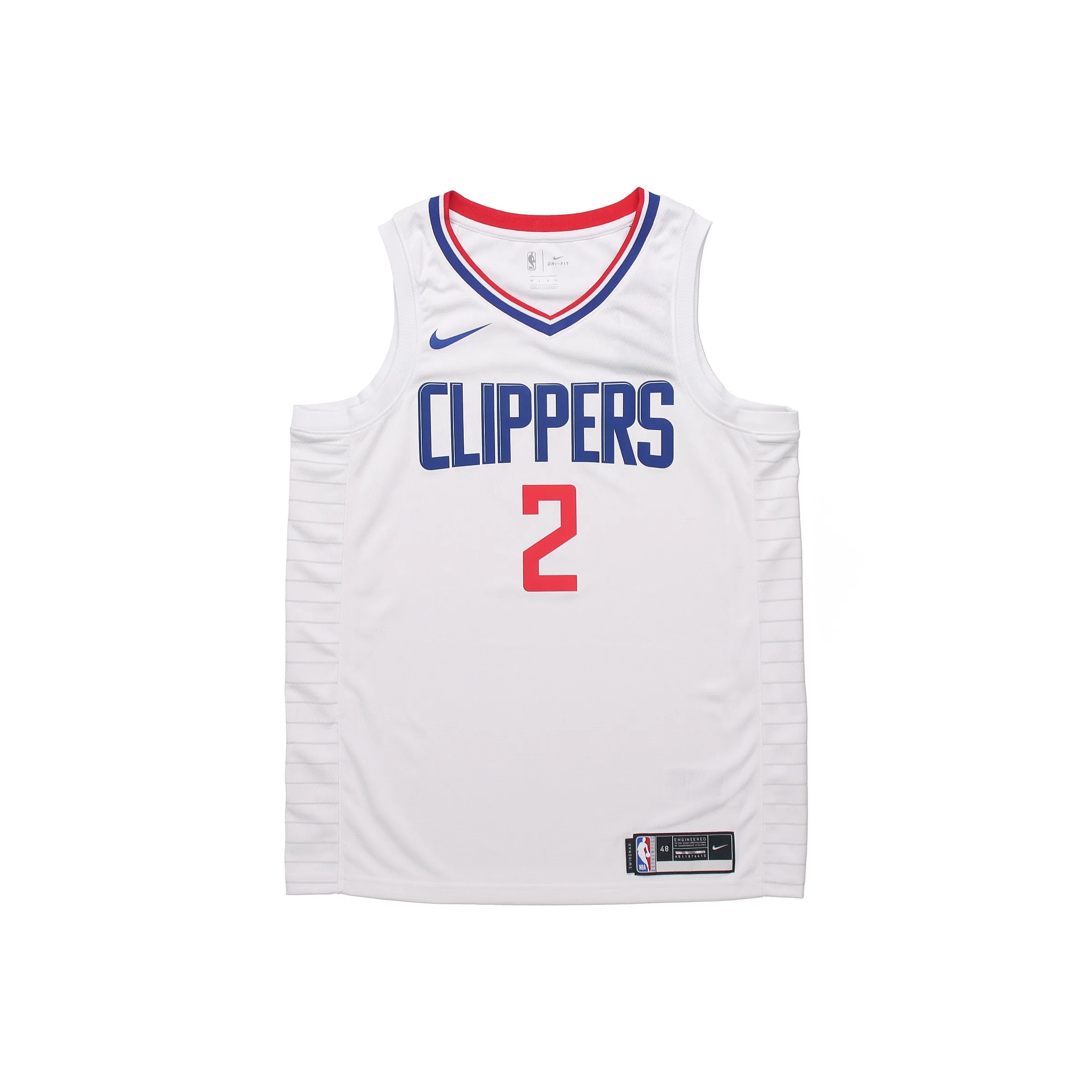 Nike Clippers Баскетбольная Джерси Мужская Белая