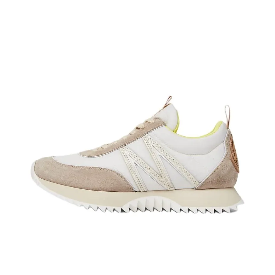 Moncler Pacey Low Топ Повседневная обувь Женская Экрю