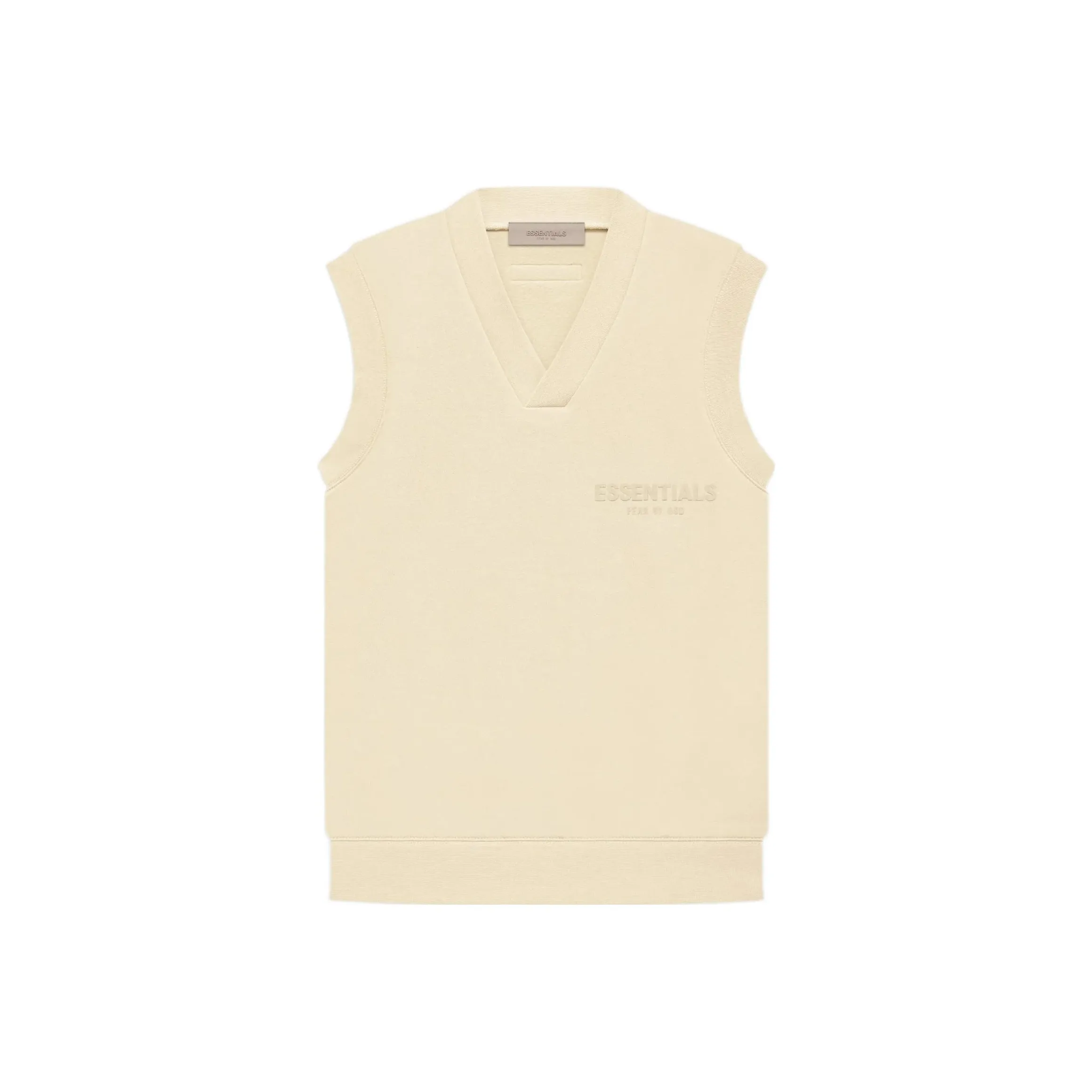 Fear Of God Essentials Women's V Neck Vest Egg Shell