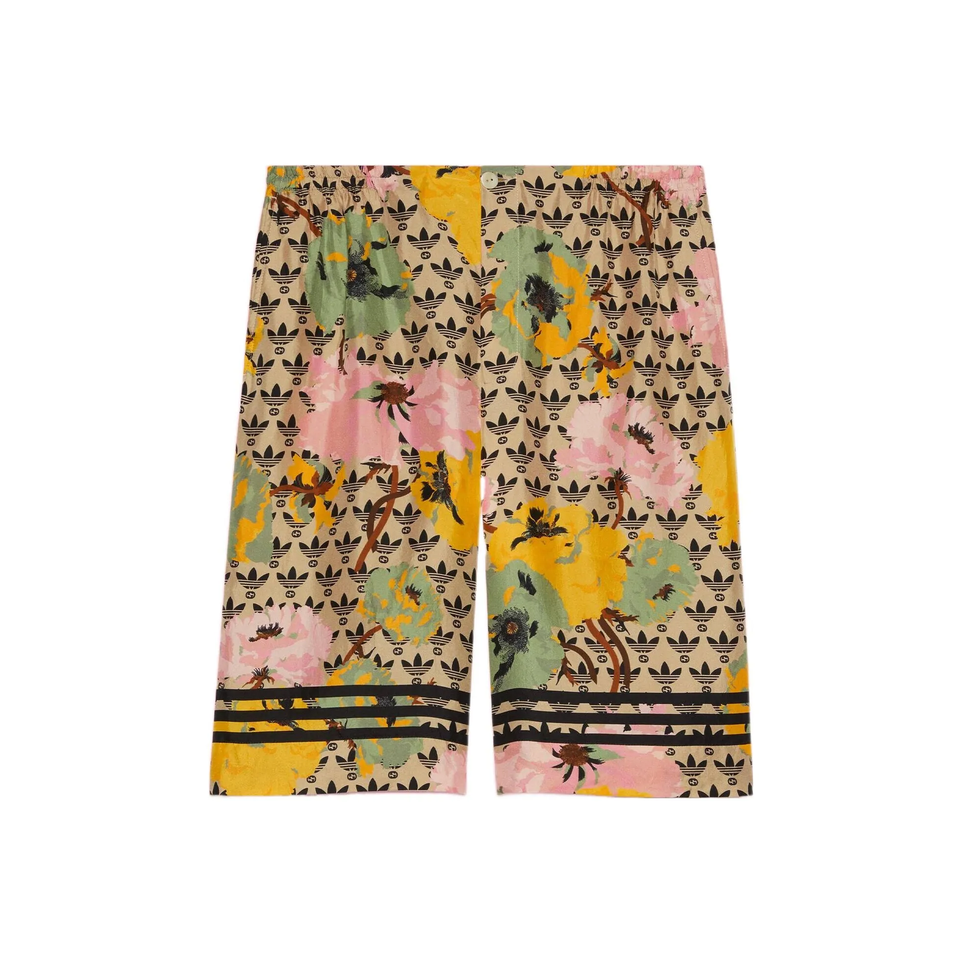 GUCCI X ADIDAS SS23 Повседневные шорты Мужские Желтые