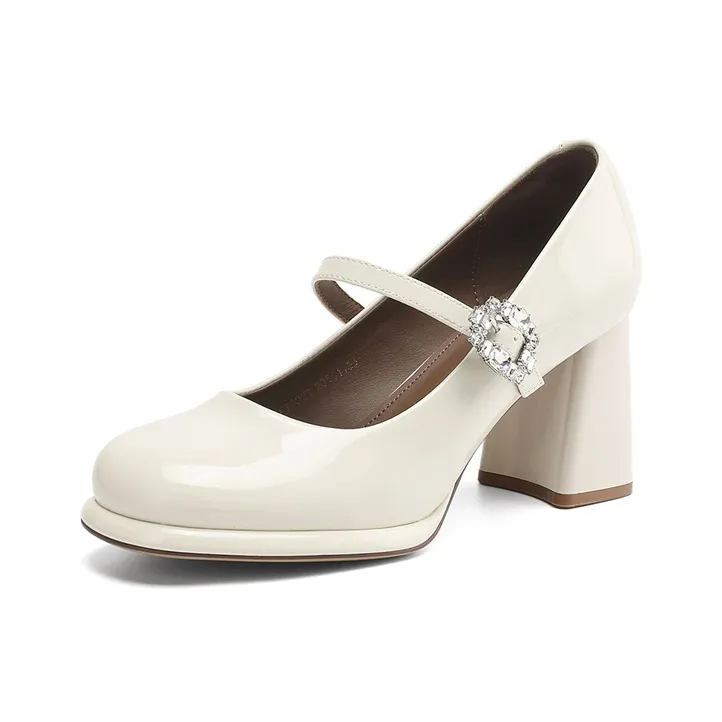 Daphne Грубый каблук Туфли Мэри Джейн Женские