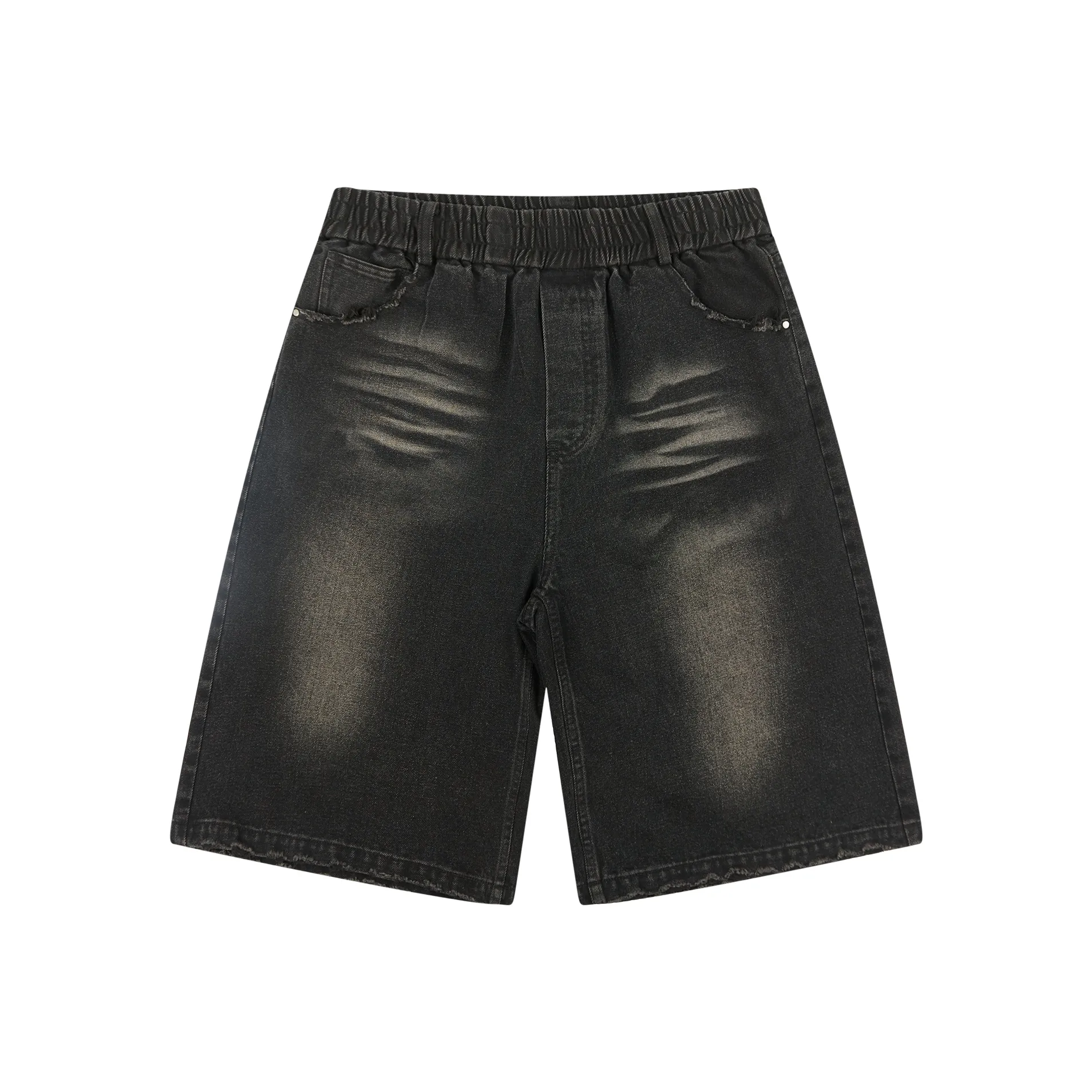 PASET Denim Shorts Unisex Black