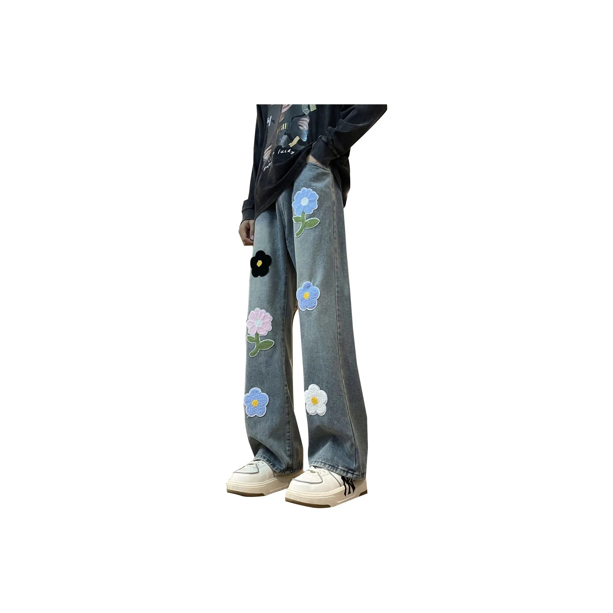 Imcrasy Jeans Unisex Blue