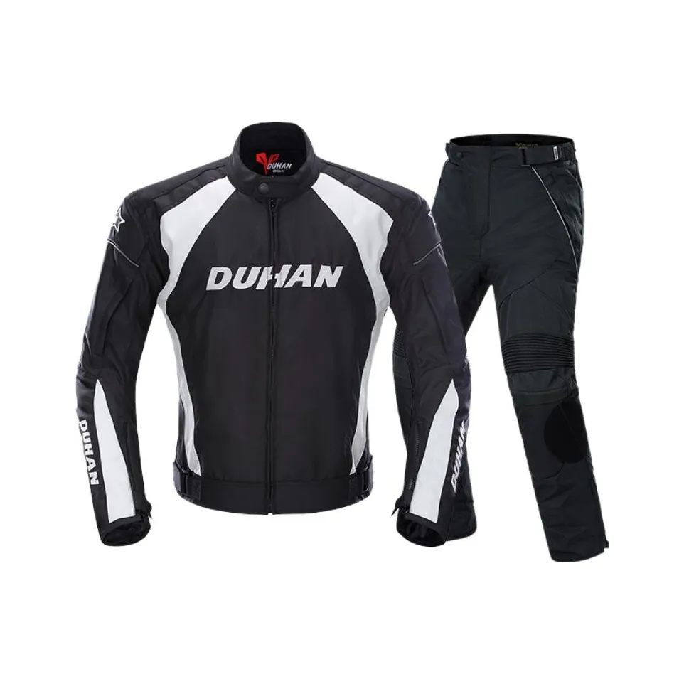 Duhan Мотоциклетная куртка унисекс черного цвета