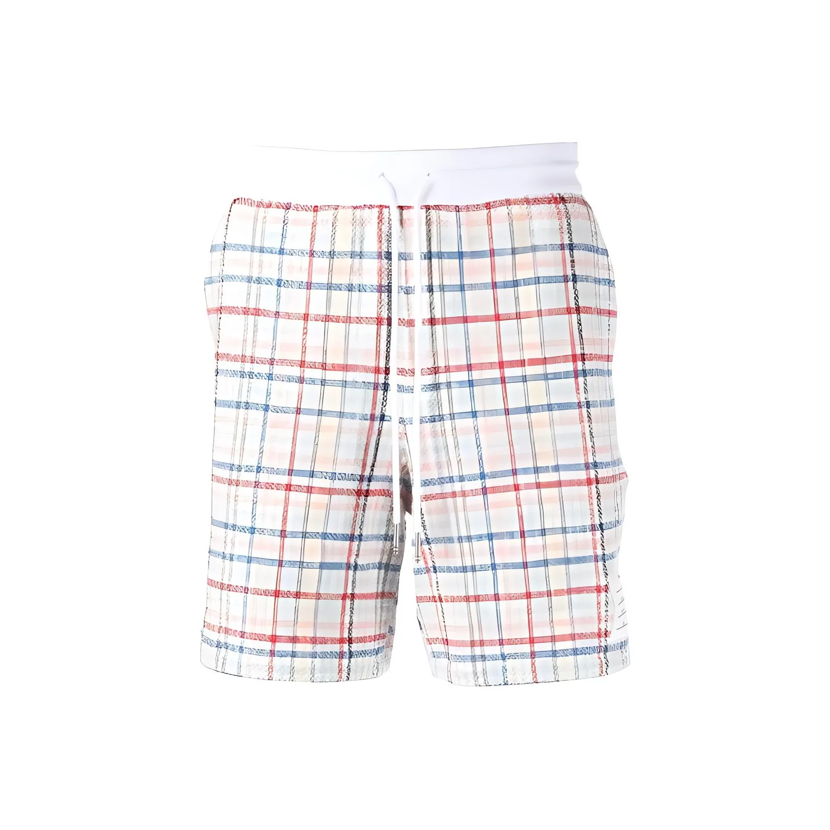 THOM BROWNE Gingham Check Drawstring Tweed Shorts