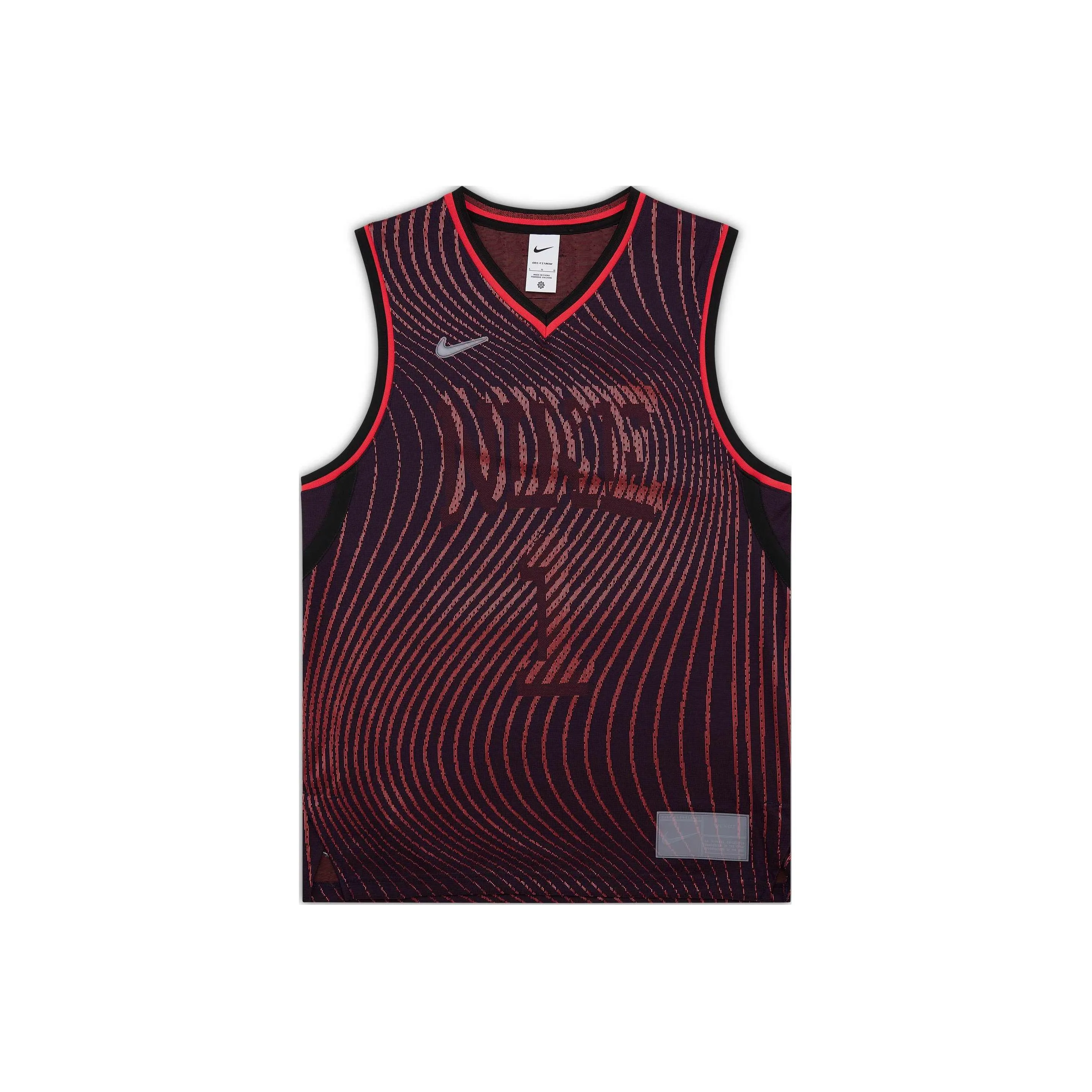 Nike Баскетбольная Джерси Мужская Темно-Красная