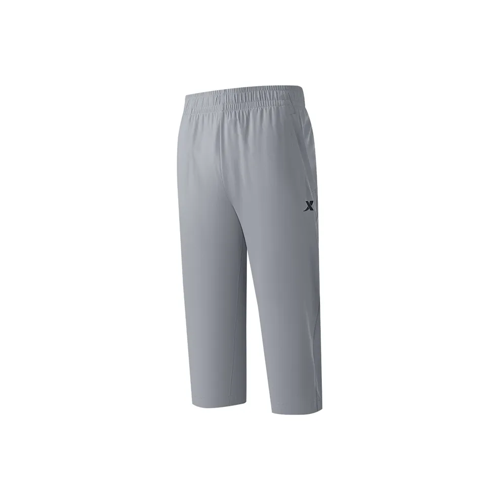 XTEP Тренировочные шорты Бег Шорты Мужские Грязно-серый