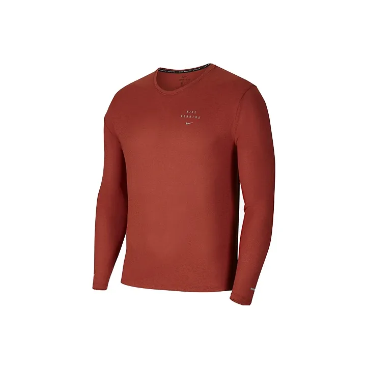 nike Orange Мужские беговые T-рубашки