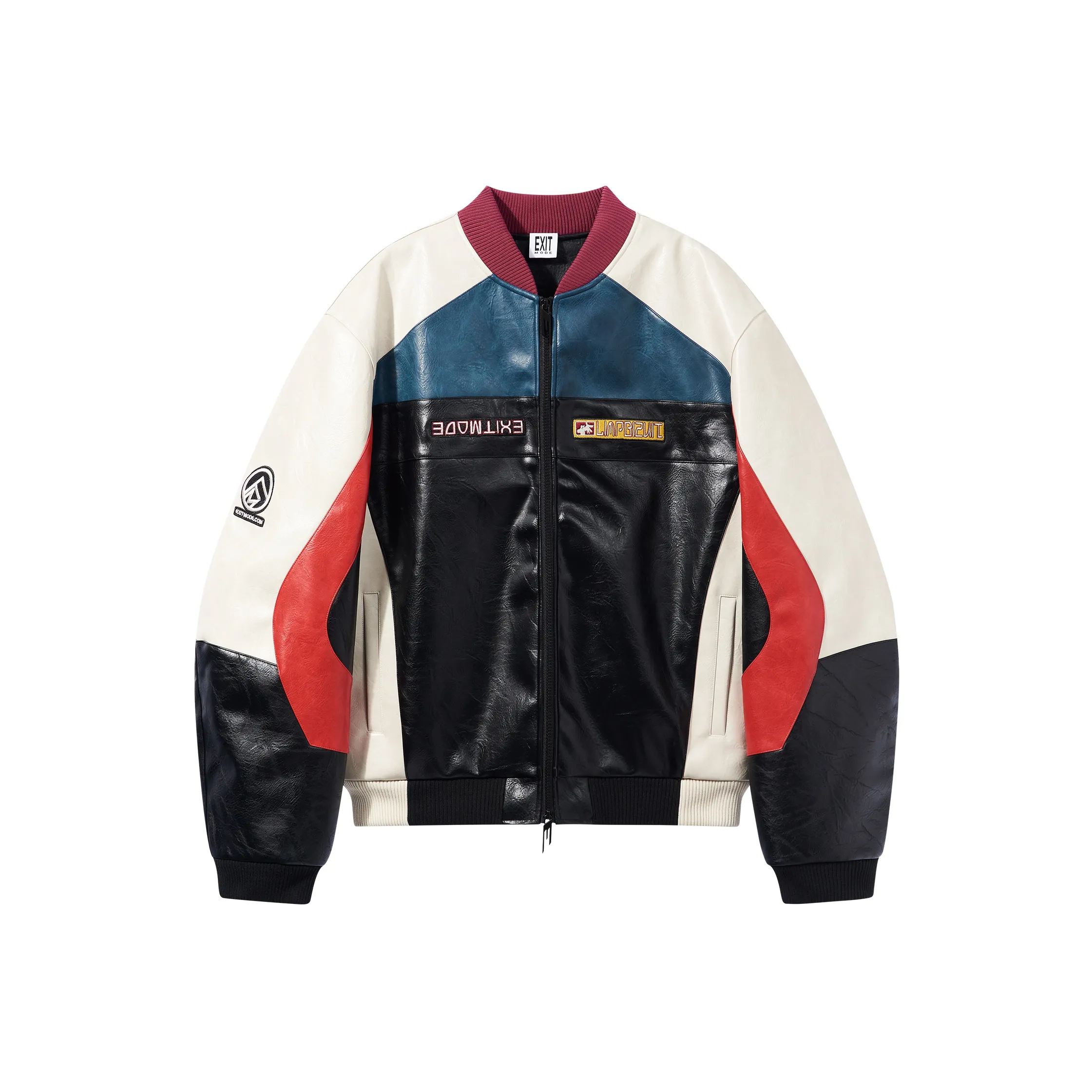 BLINDNOPLAN Puffer Jacket Unisex Blue & White & Black