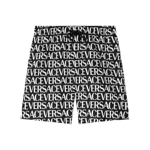 VERSACE Черные Мужские Повседневные Шорты
