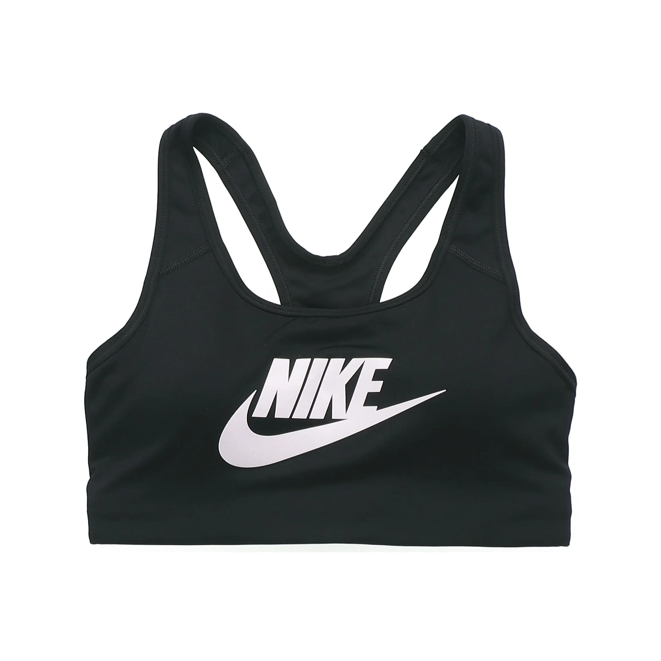 Nike Women's Swoosh Logo Training Sports Bra Black
