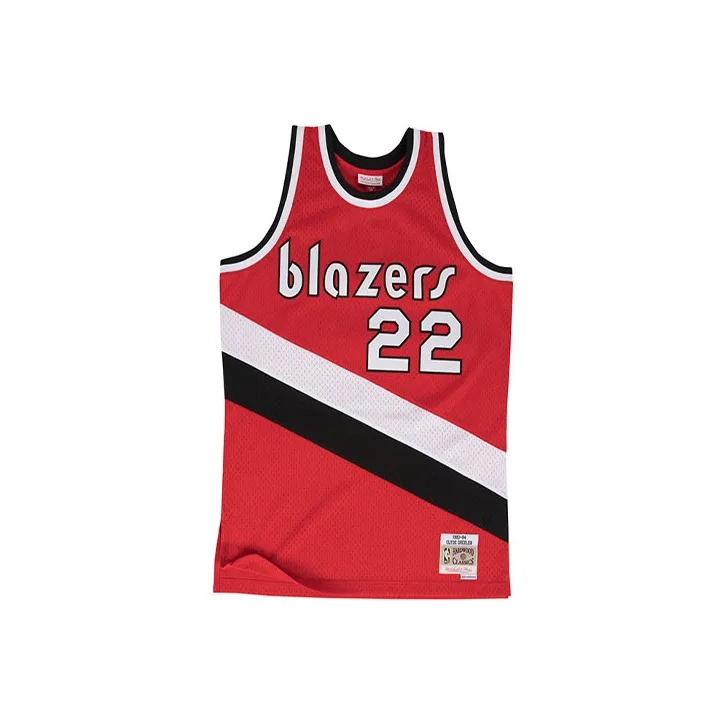 Bape X Mitchell & Ness Blazers Abc Basketball Swingman Jersey