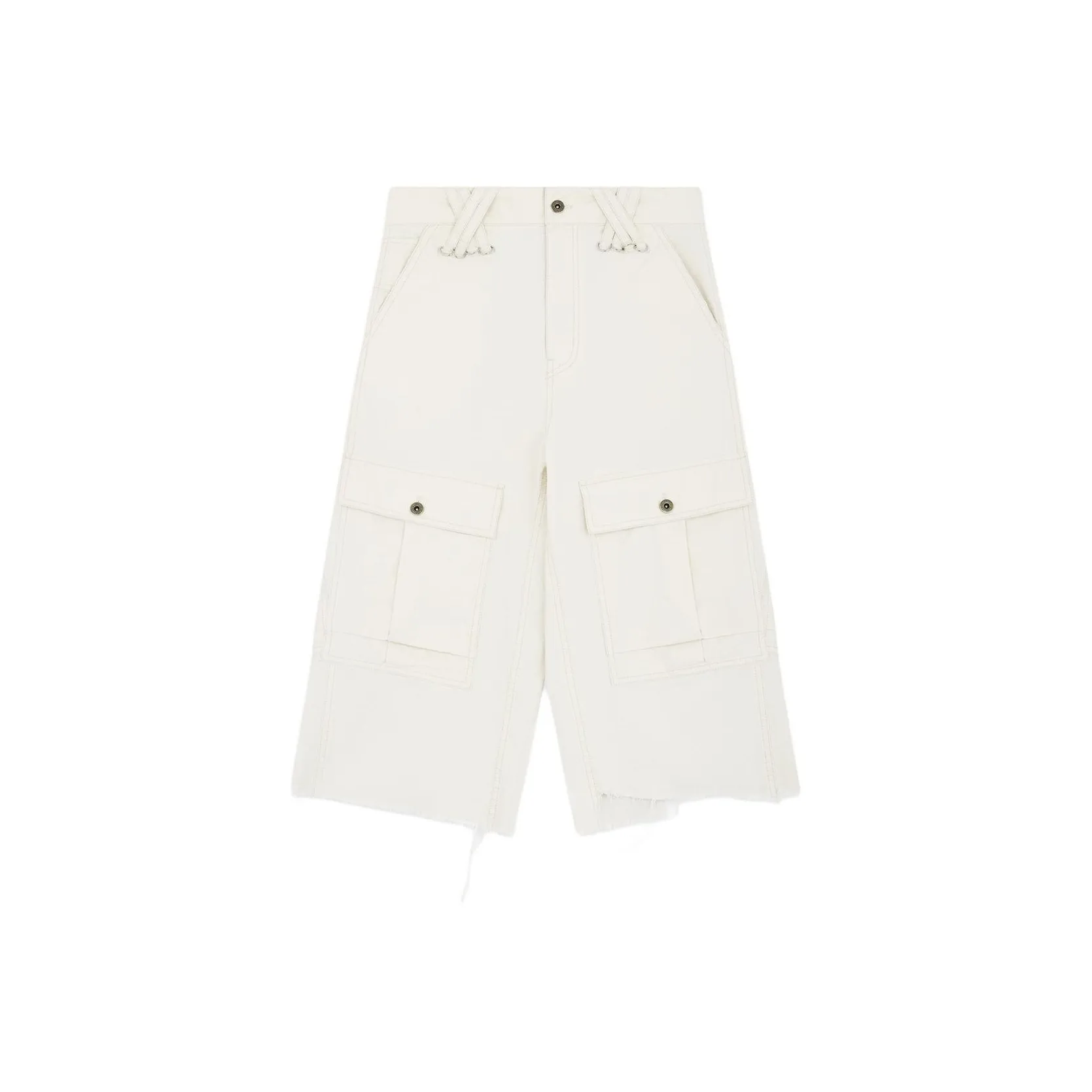 WE11DONE Cargo Shorts Unisex White