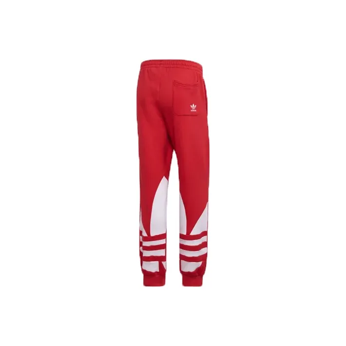 Adidas Originals Trefoil Ярко-розовый Красный Флуоресцентный Мужские спортивные брюки