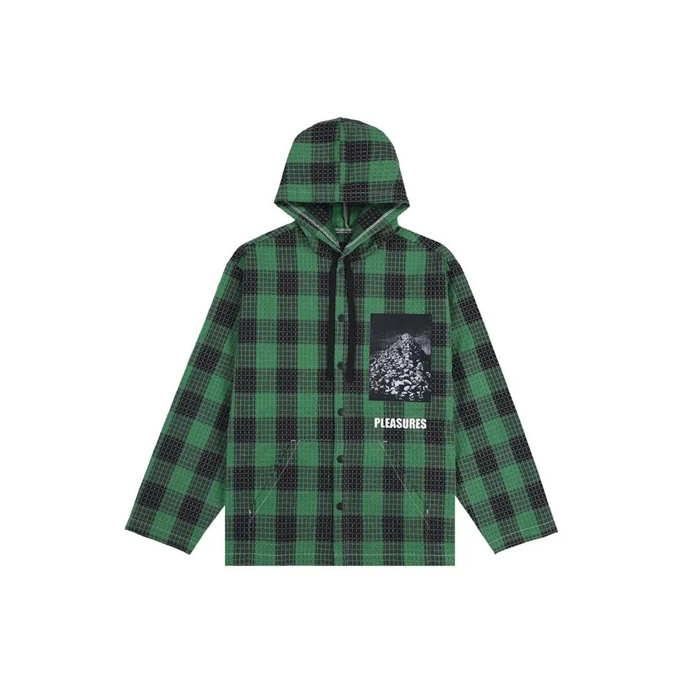 PLEASURES SS25 Куртка Унисекс Зеленый