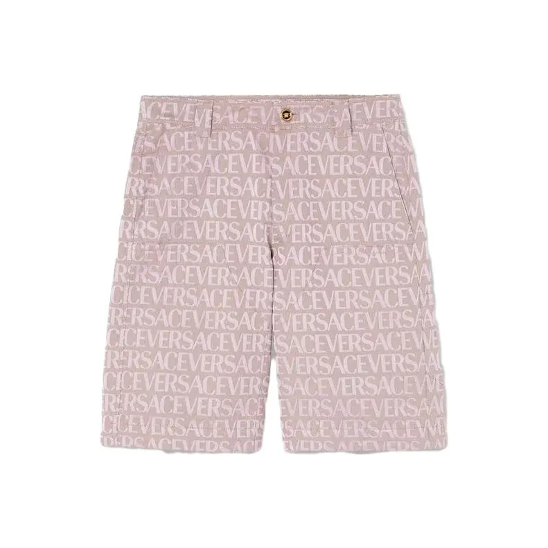 VERSACE Повседневные шорты Мужские Розовые