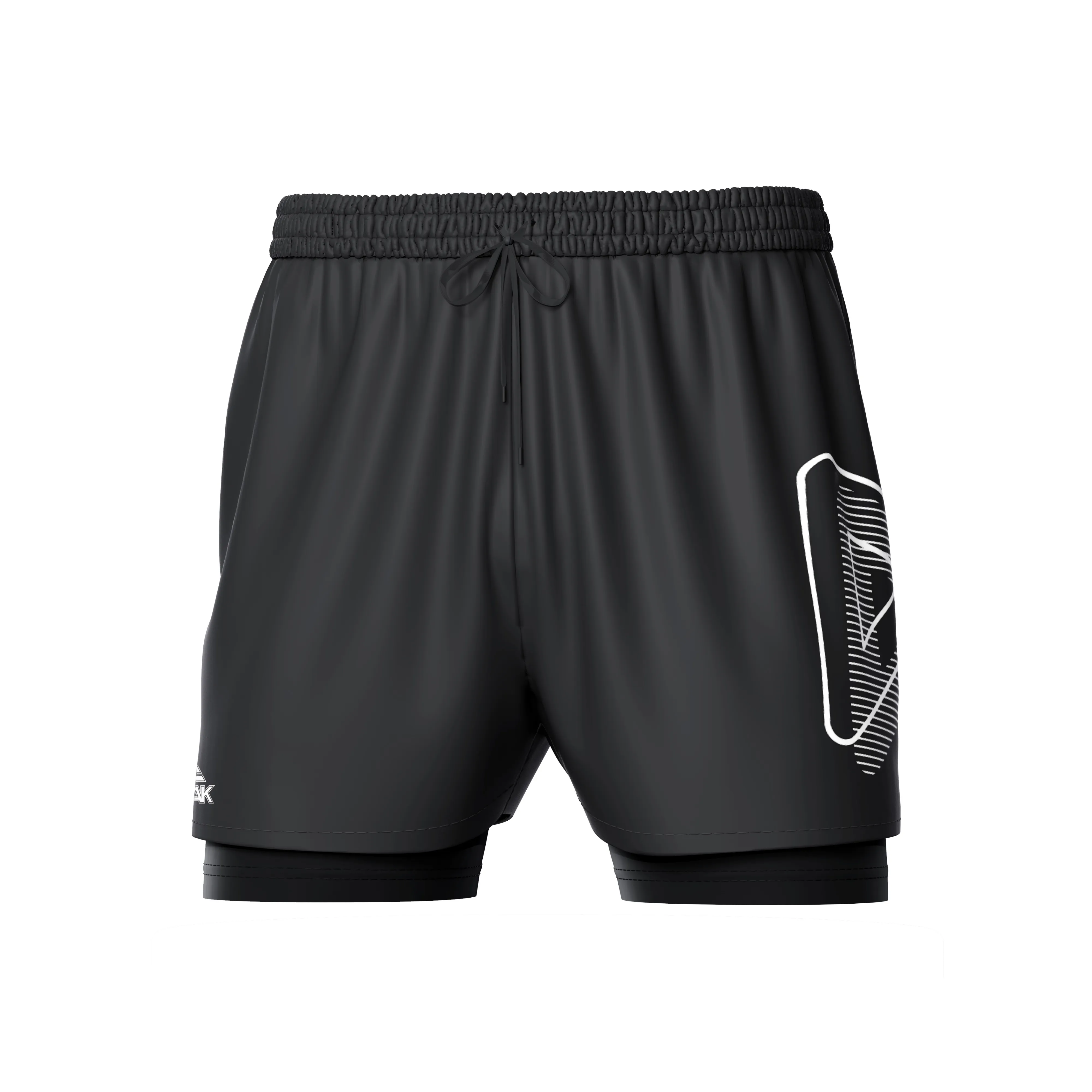 PEAK Мужские Повседневные Шорты Черные