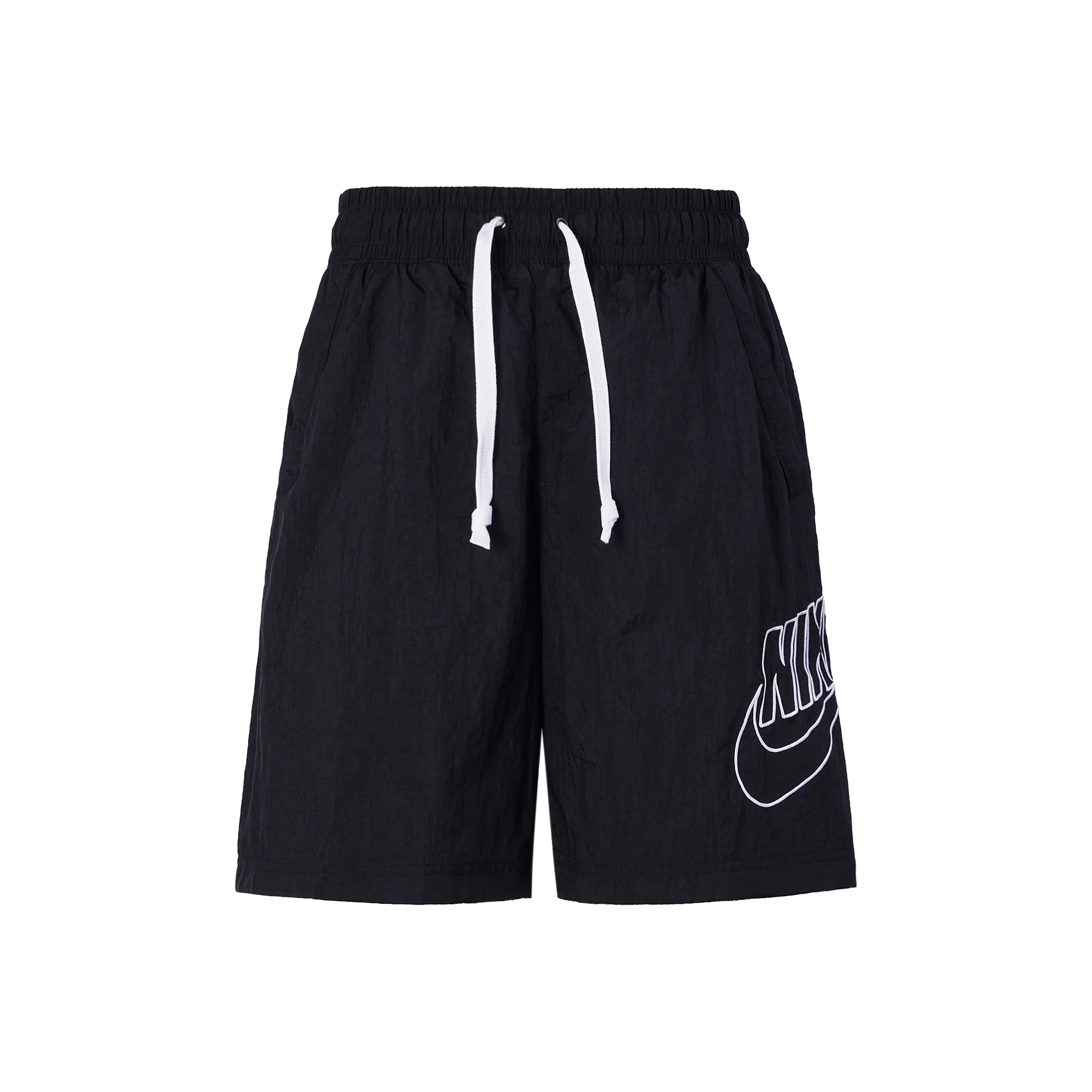 Nike Men Embroidered Casual Shorts Black
